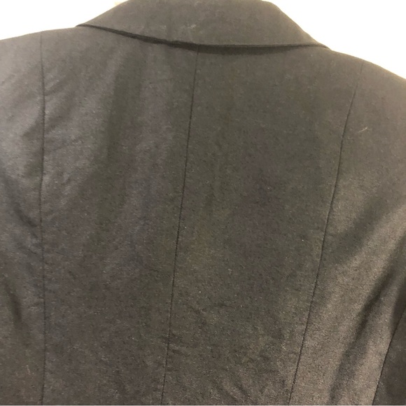 NWOT 0P LOFT Black Linen Jacket with black ribbon - Picture 9 of 10